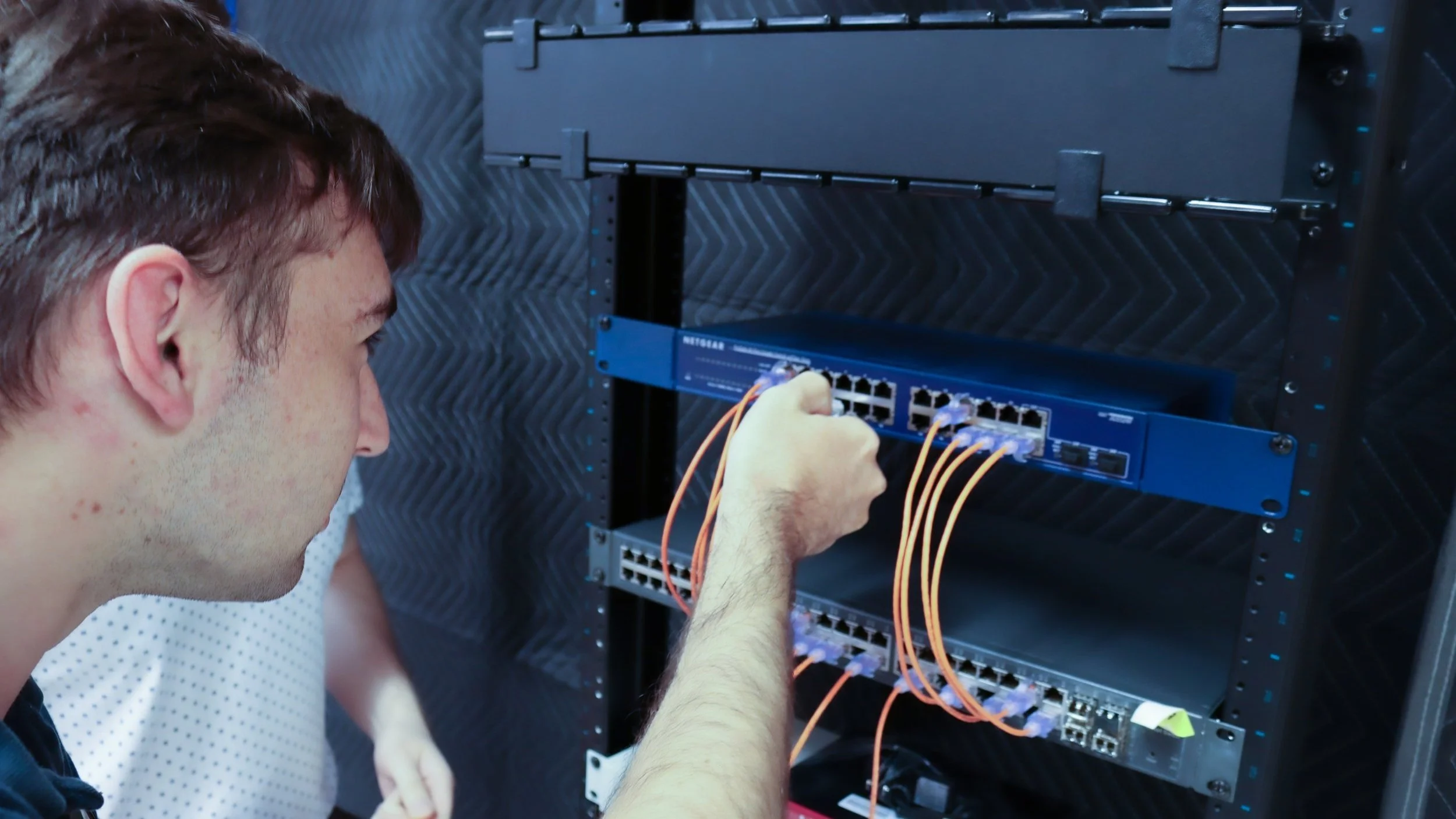 Emerald Data Partners technician at work