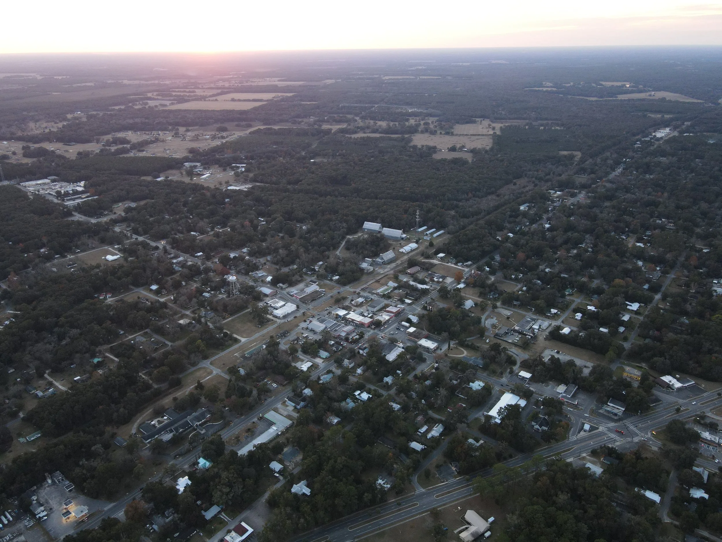 Aerial view of the Emerald Data Partners headquarters in High Springs, FL